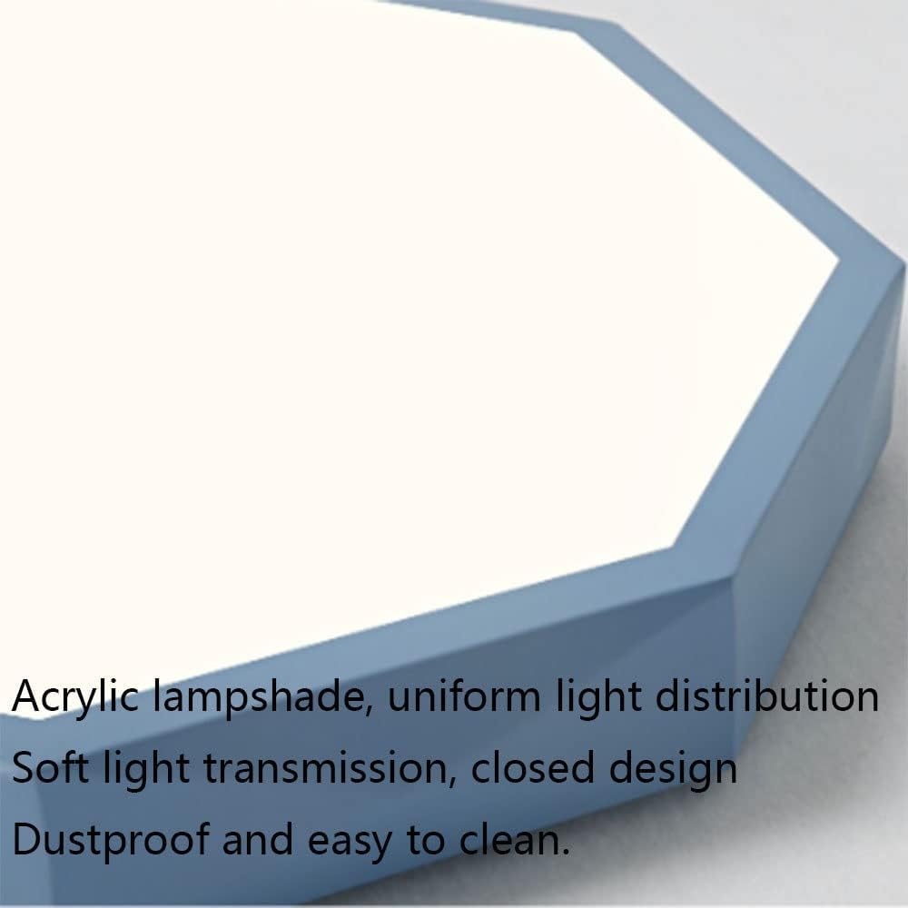 Round Simple Flat Light Easy to Install Led Ceiling Light Ultra Thin Led Ceiling Lamp(Cool White 6000K) Non Dimmable Ceiling Lighting for Learning Room, Tea Room, Bathroom/Yellow/60Cm