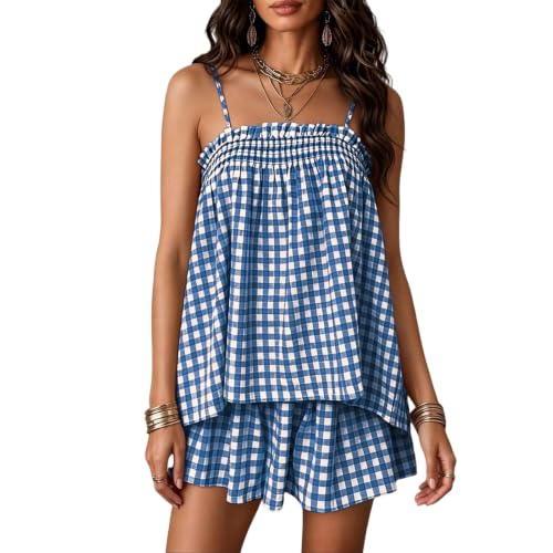 Pijama mujer verano algodón conjunto corto tirantes ajustable y resistente 2