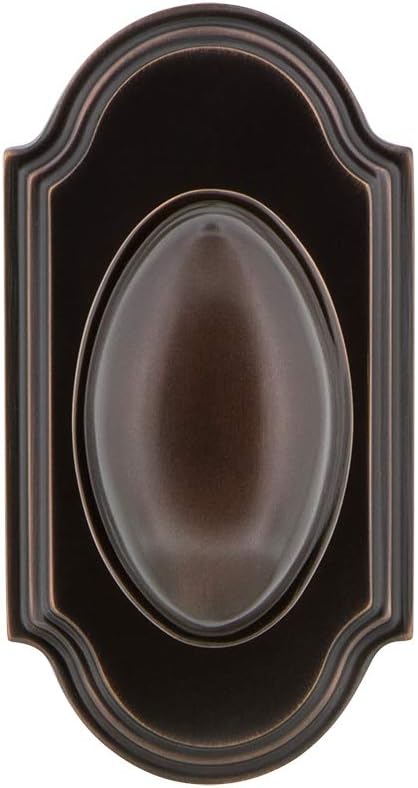 Grandeur 811459 Arc Plate Double Dummy with Eden Prairie Knob in Timeless Bronze