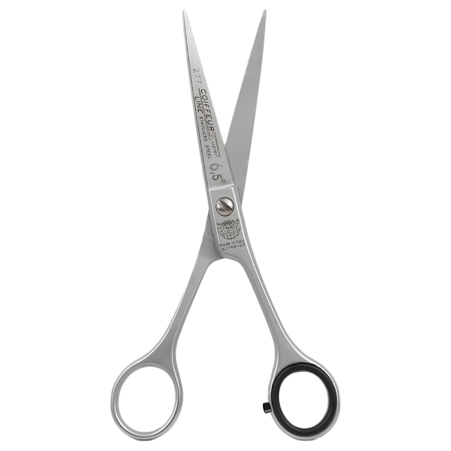 Kiepe 277 Coiffeur Super Line forbice professionale per capelli 6,5 pollici in acciaio inox per lavori rapidi e uniformi, ideale per utilizzo continuo in salone Made in Italy