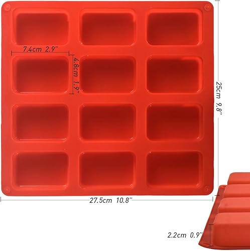 Miniatura 3 de ionEgg Cozihom - Mini molde de silicona antiadherente, molde para hornear pan de silicona de 12 cavidades, para mini pastel de pan, pan, pastel de