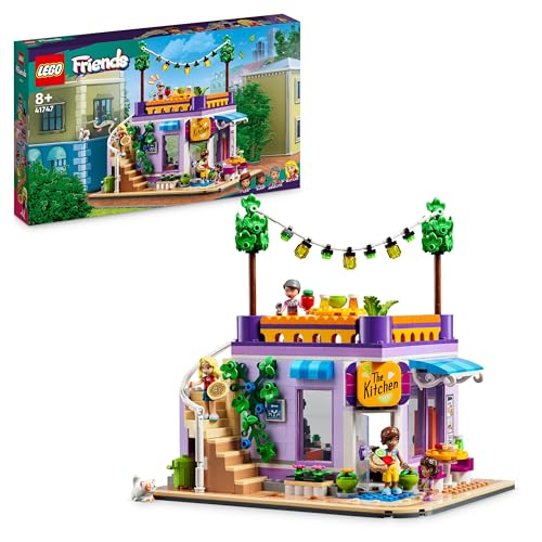 Image of LEGO 41747 Friends Heartlake City Collective Kitchen Toy with Home Accessories, 3 Mini Dolls Plus Churro the Cat Figurine, Combine with the Collective Center (41748)