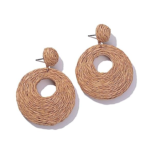 Boho-Raffia-Earrings-Lightweight-Statement-Circle-Earrings-Cute-Round-Dangle-Summer-Earrings-Handmade-Rattan-Jewelry-for-Women