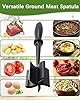 Upgrade Meat Chopper, Heat Resistant Meat Masher for Hamburger, Ground Beef Smasher, Nylon Hamburger Grinder Utensil for Ground Beef, Non Stick Mix Ground Chopper, Mix and Chop Potato Masher Tool #2