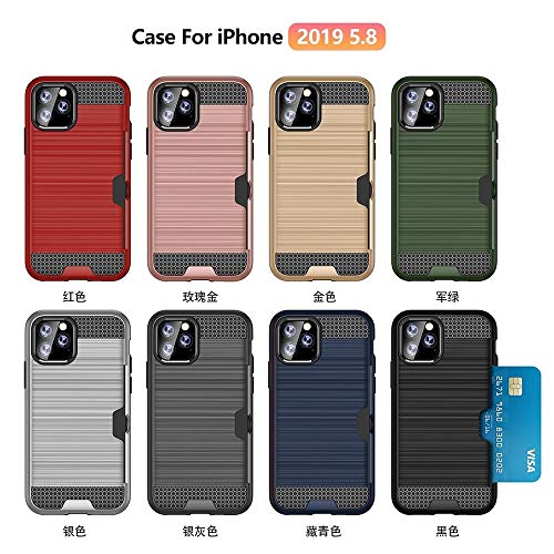 Couverture de protection dure iPhone 11 Pro brossé Silver style métallisé - 5