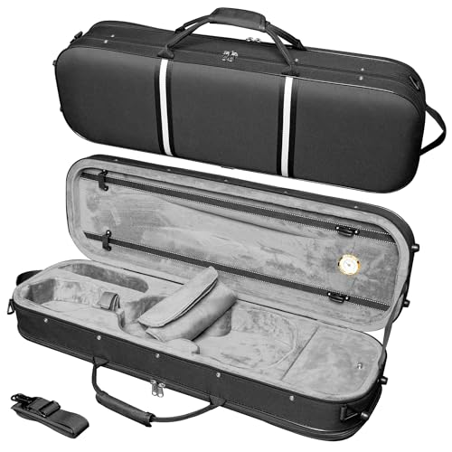 MI&VI Avanti Series Light Hard Violin Case (Full Size) — Travel Violin Backpack Case for 4/4 Sized...