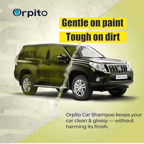 Image of Car Shampoo 5L Multi Fragrance | High Foam Car Wash Liquid | Deep Cleaning Formula | pH Neutral Paint Safe | Removes Dust & Grime | Glossy Finish Wash (1, yellow)