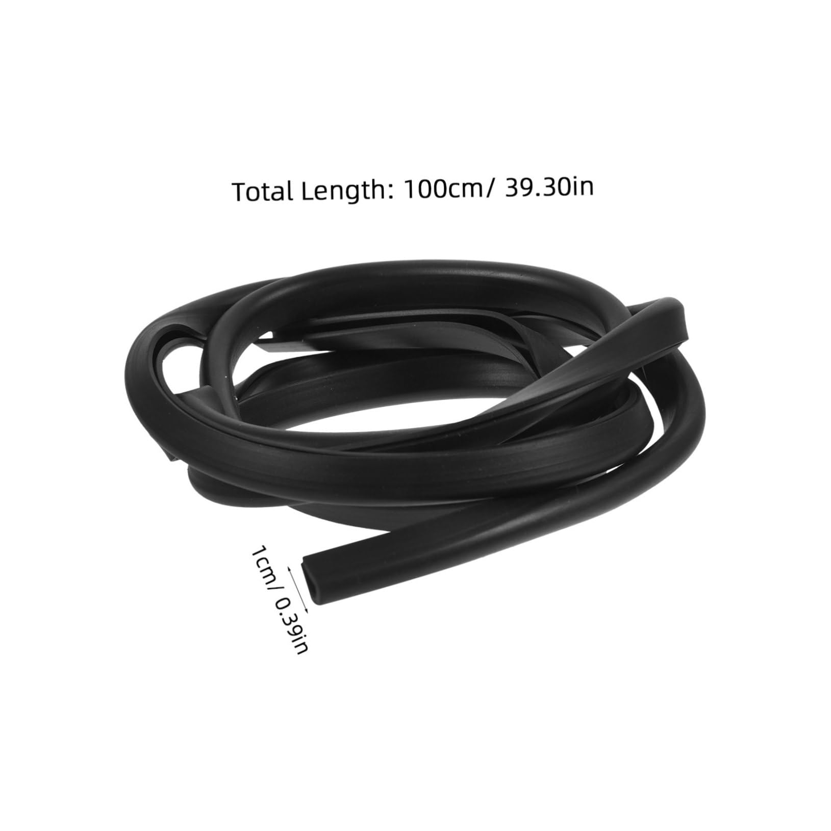 Kisangel Carbon Paddle Protective Strip Lightweight PVC Paddle Edge Protector for Sup Surfing Scratch-Resistant Sleek Black Design