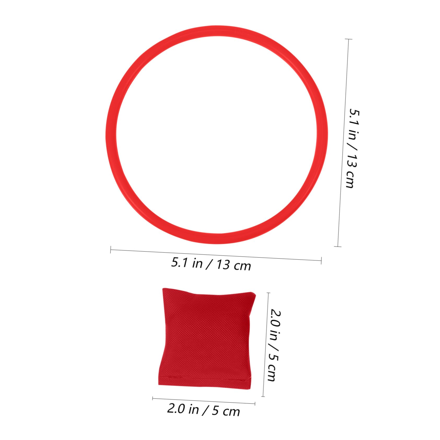 Toddmomy Ring Toss Game for Boys and Girls Bean Bags Rings Set Indoor Outdoor Toss Game Educational Fun for Ages Random