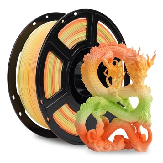 FLASHFORGE Rapid PLA Filament 1.75mm Rainbow Corals, 500mm/s High Speed Printing, 3D Printer Filament 1kg Spool, Dimensional Accuracy +/- 0.02mm, Enjoy Exceptional Print Quality