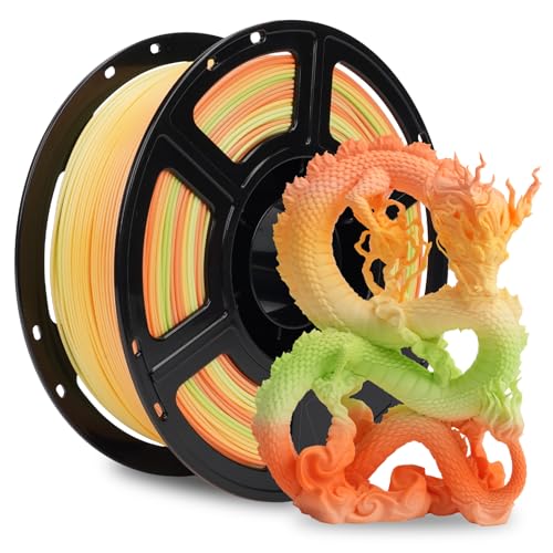 Image of FLASHFORGE Rapid PLA Filament 1.75mm Rainbow Corals, 500mm /s High Speed Printing, 3D Printer Filament 1kg Spool, Dimensional Accuracy + /- 0.02mm, Enjoy Exceptional Print Quality