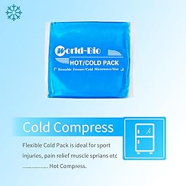 Large Gel Ice Packs for Injuries Reusable Hot Cold Pack Compress for Pain Relief, Rehabilitation, Comfort Ice Gel Pack Flexible Therapy on Neck, Arm, Knee, Leg, Shoulder, Elbow, Wrist - 2 Pack Blue