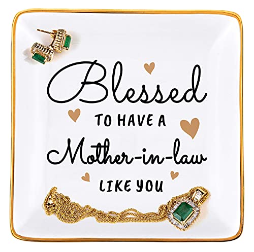 RELISSA Gifts for Mother in Law from Daughter in Law, Mother in Law Jewelry Dish, Birthday Gift, Mother's Day Gift for Mother in Law (Mother-in-Law)