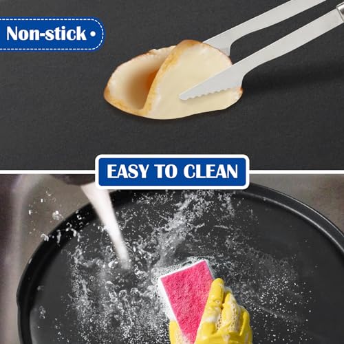 Image of 2-in-1 Cast Iron Griddle for Oklahoma Joe's 7577447P04 Charcoal Grill, 18 inch Non-stick Griddle Pan for Outdoor Weber, Nexgrill, Kamado, Big Green Egg 18 & 22 inch Charcoal Kettle Grill Accessories