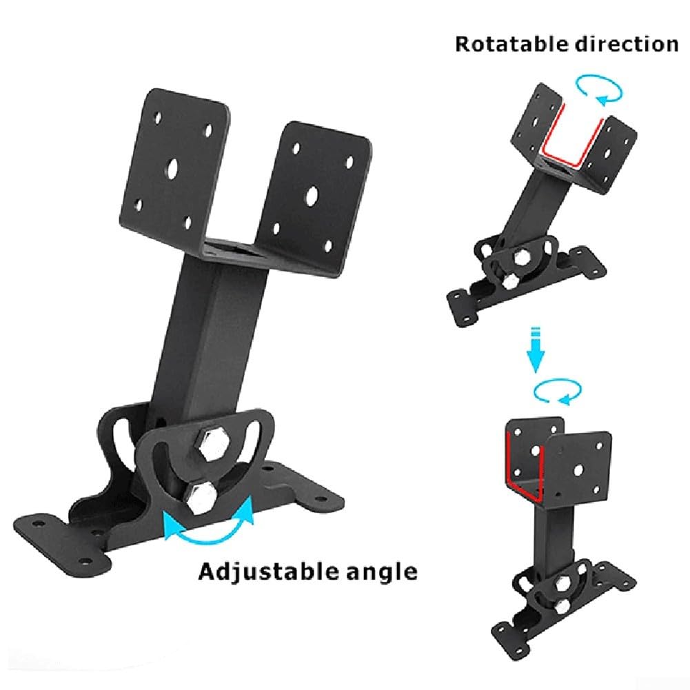 Kit de support de toit réglable pour pergola - Construction métallique avec réglage facile de l'angle