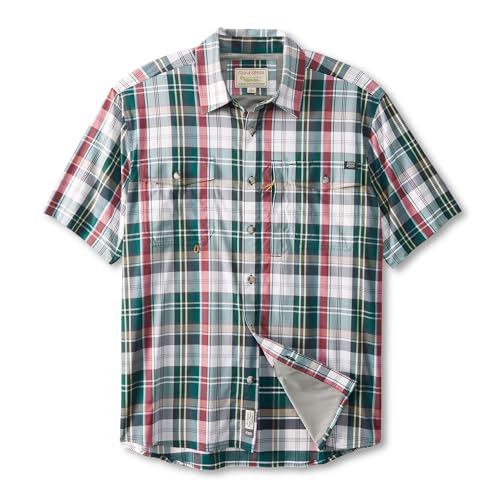 Field & Stream Men's Line Burner Short Sleeve Fishing Shirt, Adventurous Plaid, X-Large