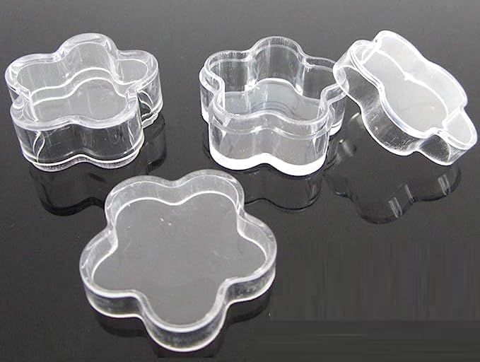 5 gm Acrylic Cosmetic Container (Flower shape_20pcs)-image-2