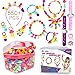 Pop Beads - 500+Pcs DIY Jewelry Making Kit for Toddlers 3, 4, 5, 6, 7 ,8 Year Old, Kids Pop Snap Beads Set to Make Hairband, Necklaces, Bracelets, Rings and Art & Crafts Creativity Toys for Girls Boys