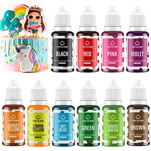 Reviews for Cherrysea Food Coloring for Cake Decorating 10 Color Food