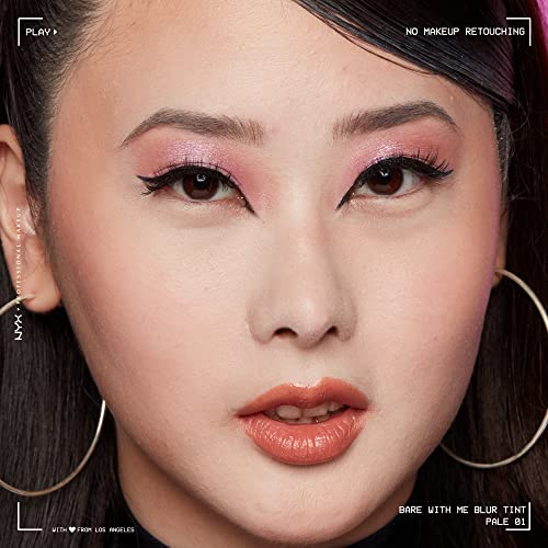 NYX Professional Makeup Fond de Teint Effet Flouté Bare With Me Blur Couvrance Moyenne Fini Naturel Niacinamide Matcha & Glycérine Hydratation Jusqu'A 12H Teinte : Pale 01 - vue 6