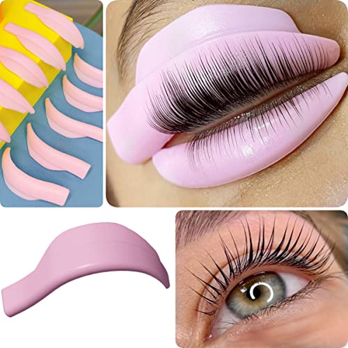 Protetor de cílios com 9 tamanhos, haste permanente de cílios coloridos, sem cola, rolo de laminação