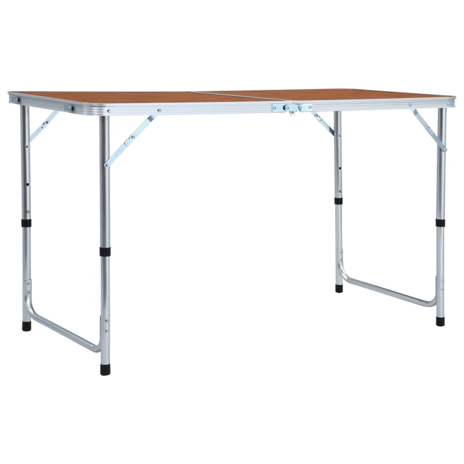 Klappbarer Campingtisch, Klapptisch, Camping Tisch, Tapeziertisch, Balkon Klapptisch, Beistelltisch, Campingmöbel, Aluminium 120 x 60 cm
