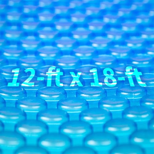 Blue Wave NS132 Couverture solaire 8-mil pour piscines hors-terre ovales, 12-ft x 18-ft, bleu