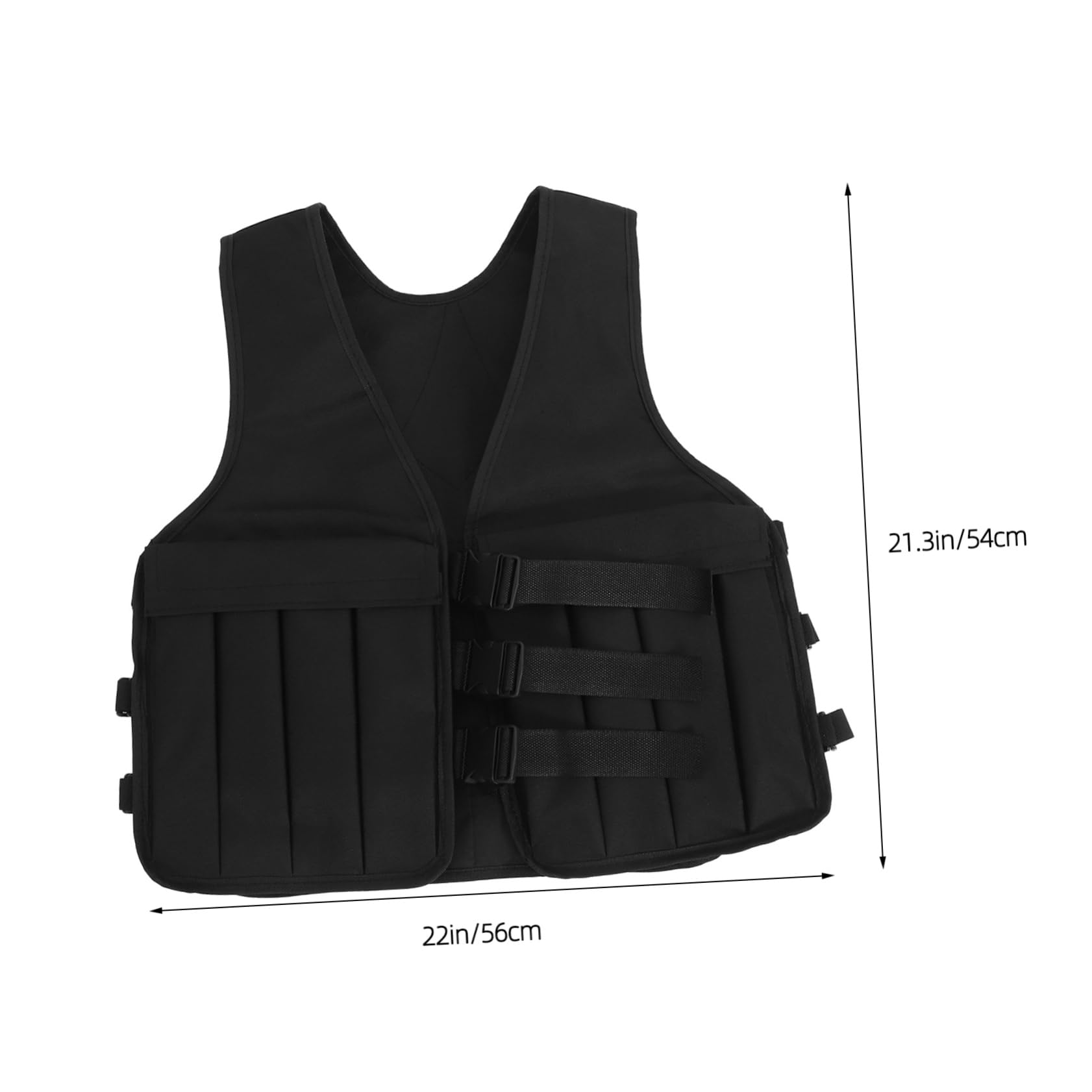 Mipcase Adjustable Weighted Vest Men Oxford Cloth Replaceable Metal Bar Running Vest