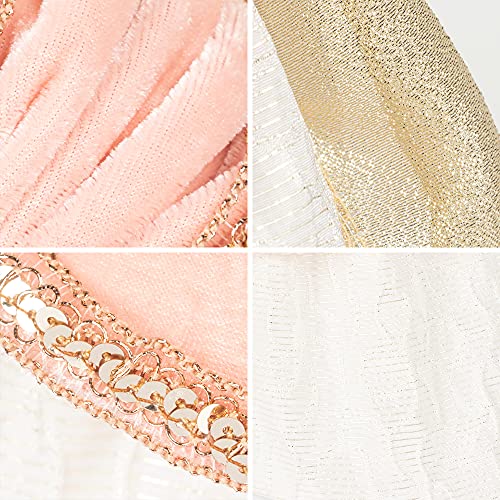 Ki Store Angel Christmas Tree Topper 18-Inch Rose Gold Angel Figurines Treetop Unlit For Christmas Tree Decoration #TOP4