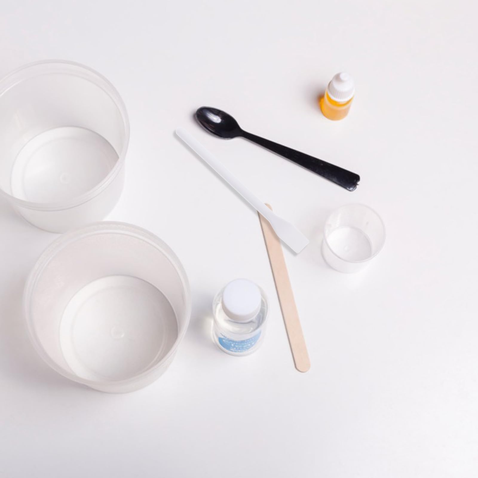 SUPVOX Bastoncini per Miscelazione in Plastica 10 Pezzi Leggeri e Portatili per Casa e Ufficio Applicatore Spatola per Colla e Trucco Bianco