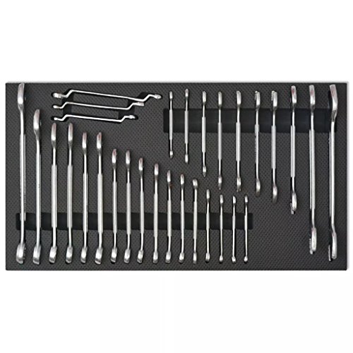 Roderick Irving Trolley Werkstattwagen Werkzeugwagen mit 1125 Werkzeugen Stahl rot Rollwagen Maße: 69 x 33 x 77,2 cm (L x B x H) – Bild 6