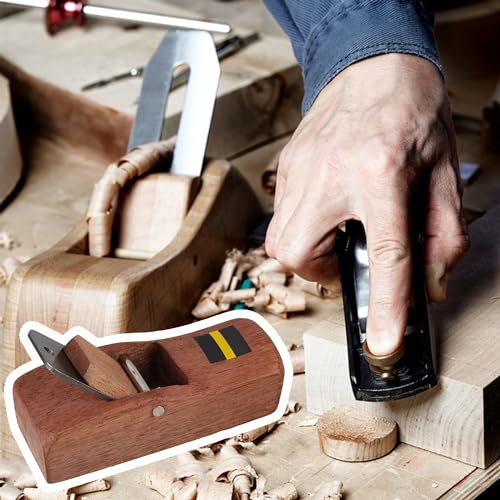 10 cm Braun Mini Carpenter Holz Hobel Hand Rasierer Hobel Hobel DIY Holzbearbeitungswerkzeug