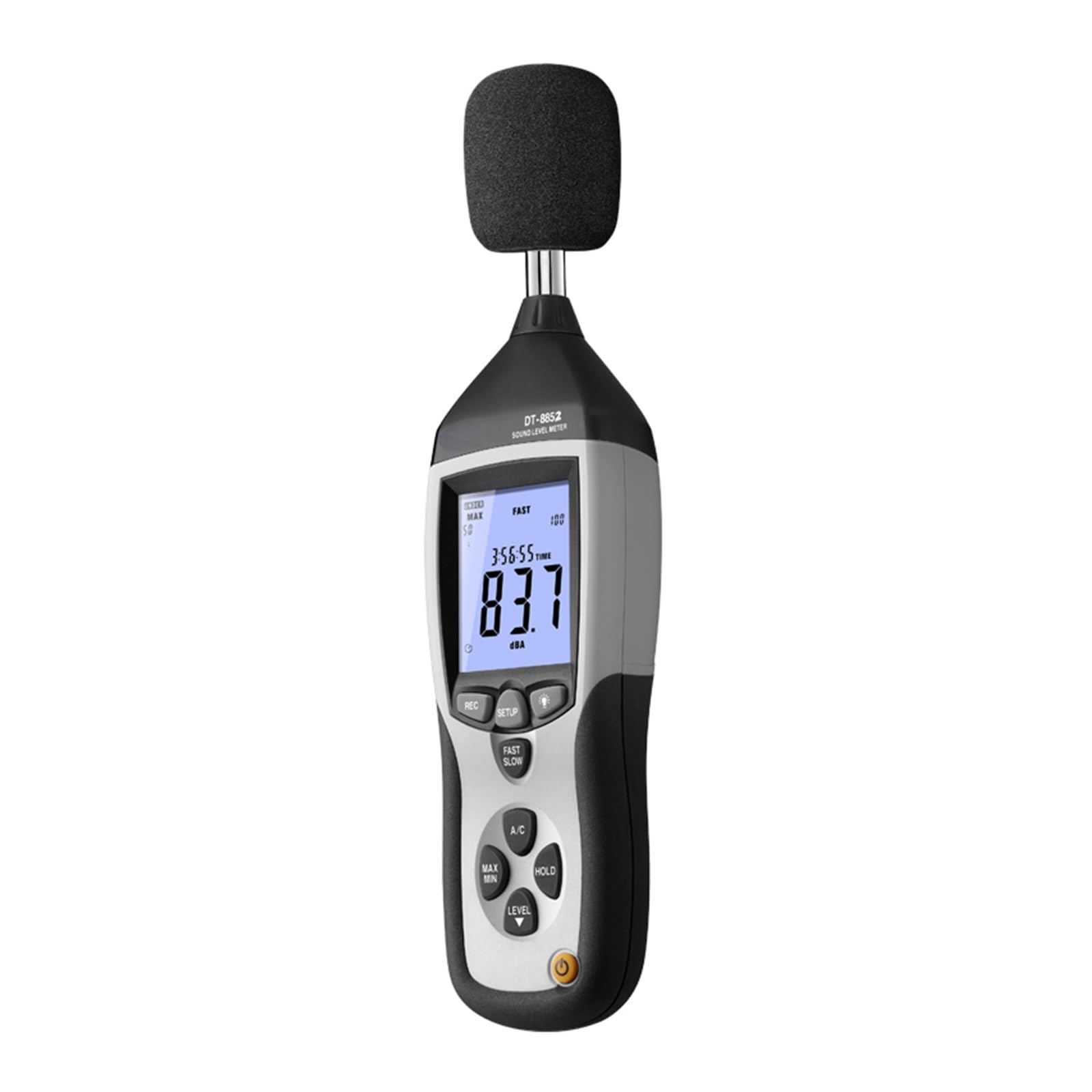 Fonometro digitale Misuratore di livello sonoro digitale da 30-130 DB, registratore USB con funzione dati per usi interni/esterni