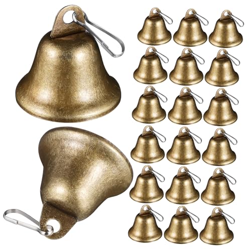 ULTECHNOVO 20 Piezas Metal Vintage para Manualidades Decoración para Proyectos DIY Cencerros para Jardín y Adornos Navideños Resistentes