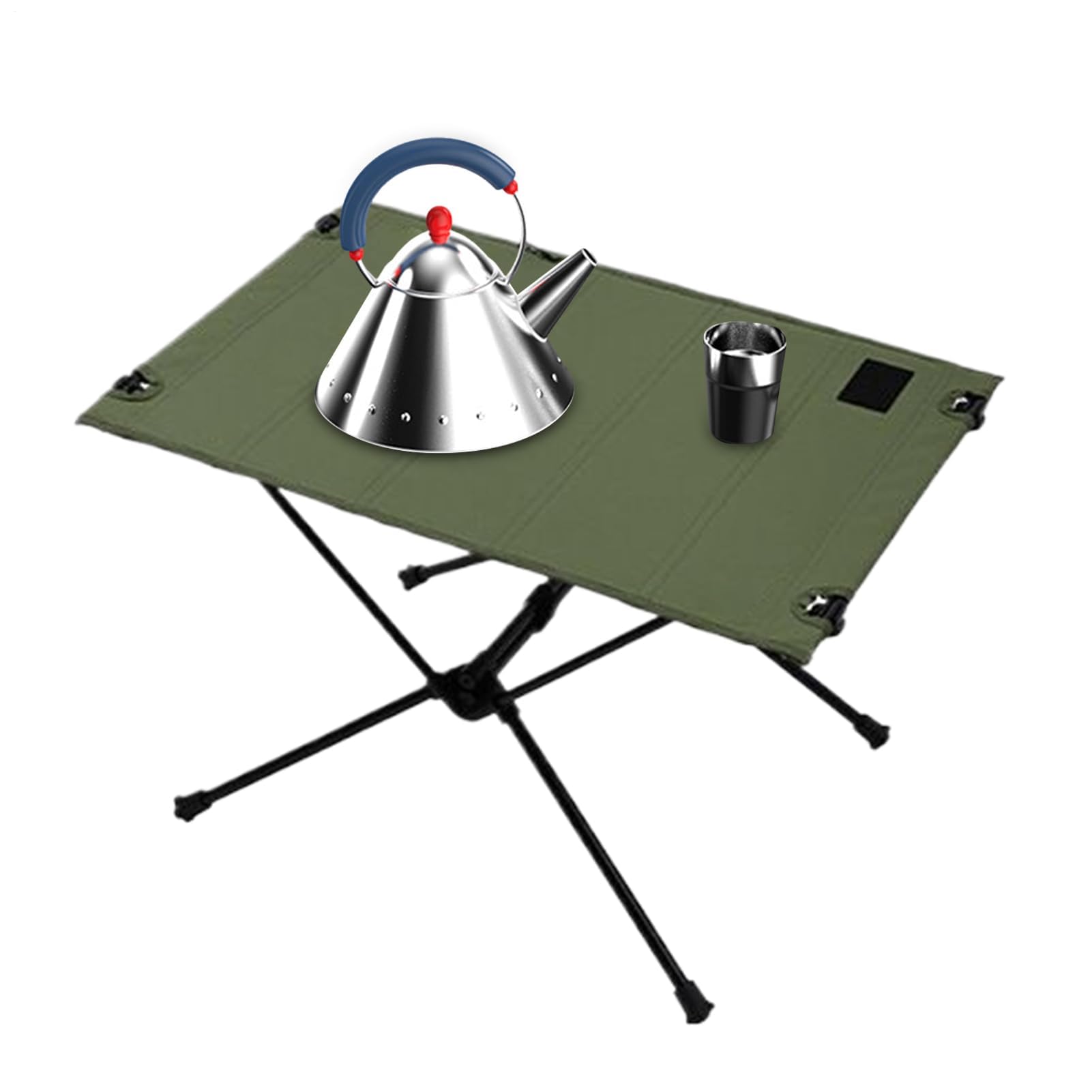 Tragbarer Campingtisch für den Außenbereich, Picknicktisch, zusammenklappbar, Campingmöbel zum Angeln und Wandern, leichte Campingausrüstung und kompaktes Design für einfachen Transport