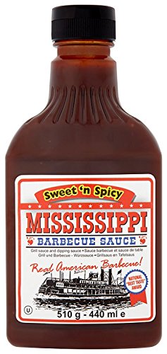 Mississippi BBQ-Sauce Sweet'n Spicy, 3er Pack (3 x 510 g) Cover