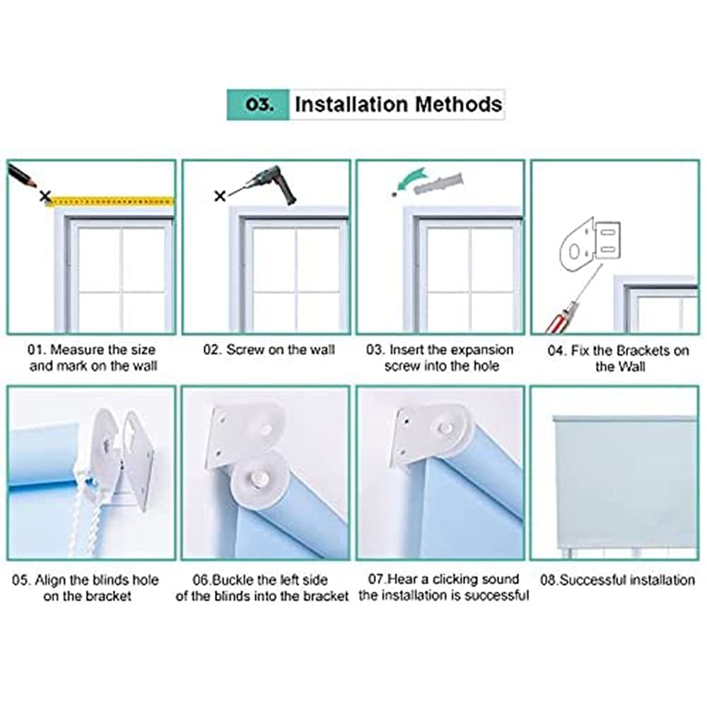 Tenda avvolgibile in PVC trasparente per balcone, pergola, impermeabile e antivento, avvolgibile, larghezza 65/85/105/125/145/155 cm