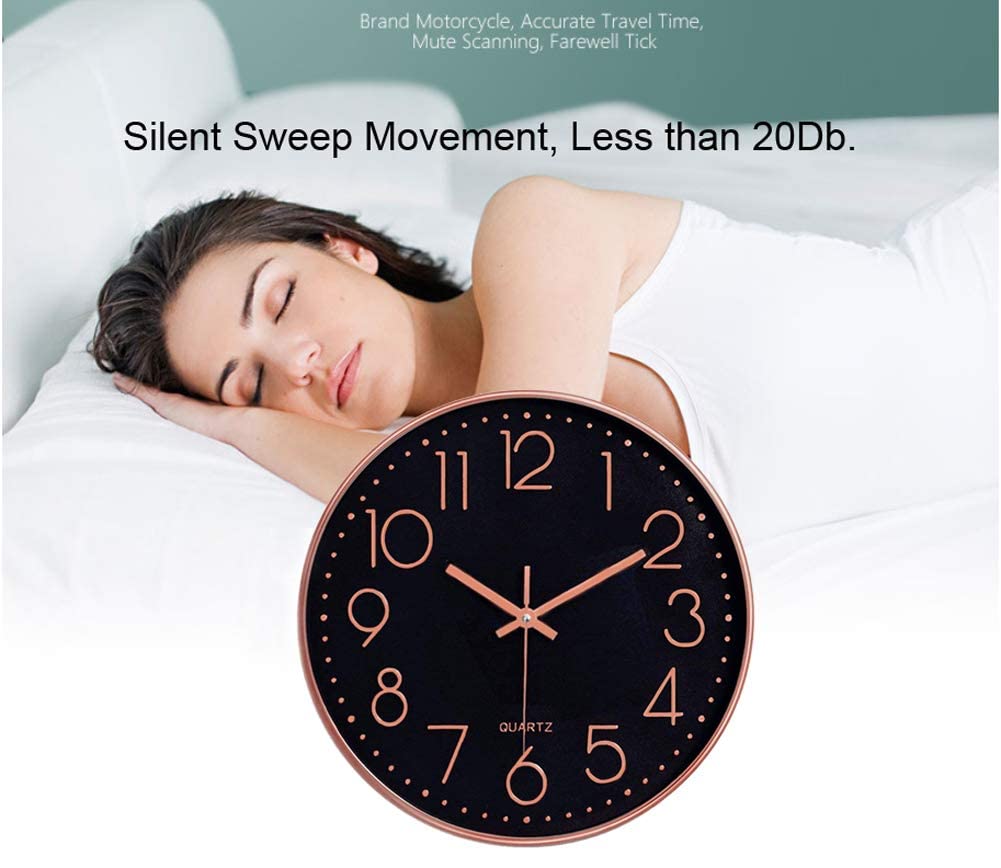 Moderne Wanduhr 30cm Mit Temperatur & Feuchtigkeitsanzeige - Geräuschlos Für Wohnzimmer & Büro