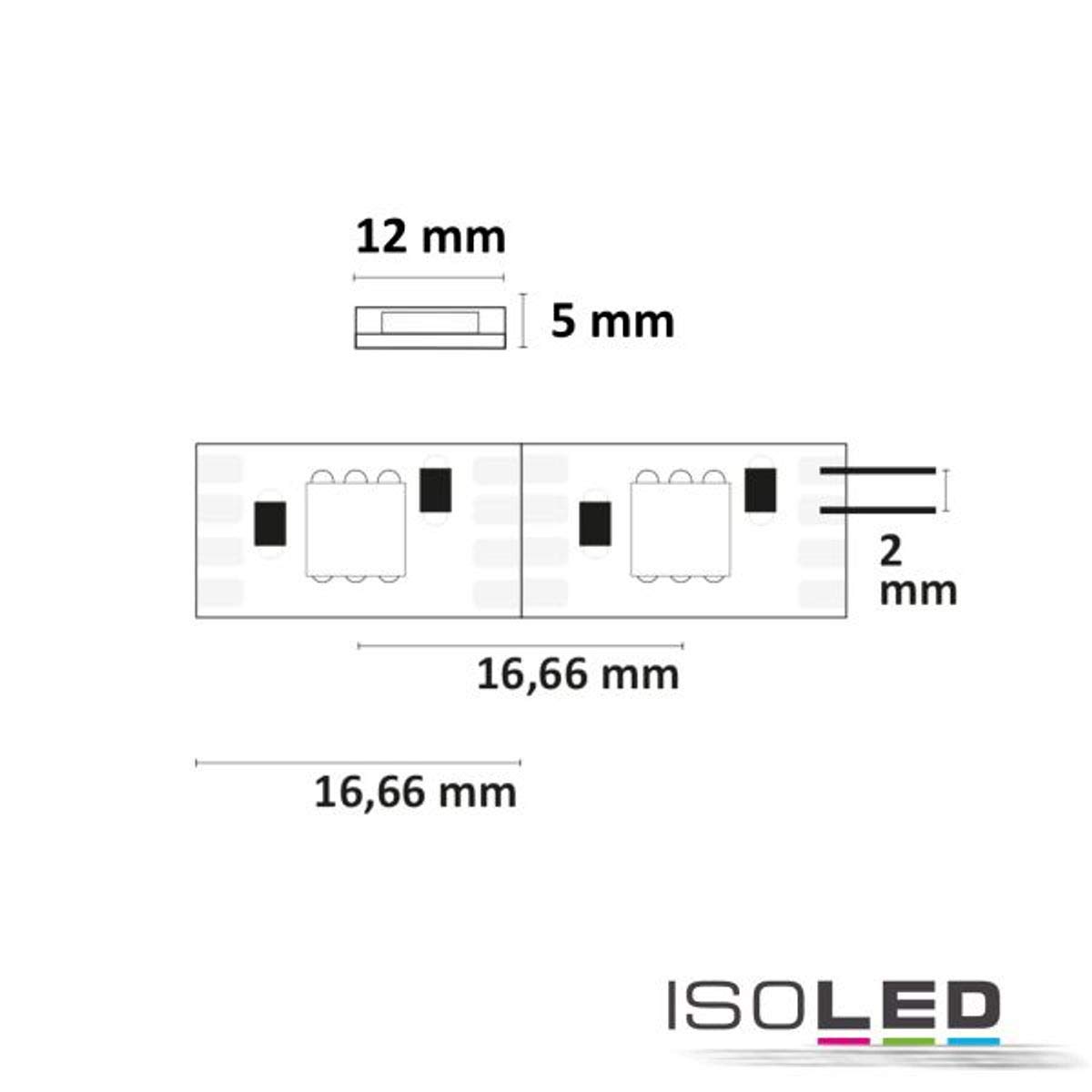 RGB LED-Strip DIGITAL SPI 12V, 8W/Meter, für den Außenbereich IP68