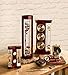 Galileo Glass Thermometer | 14.5-Inches Tall with Cherry Wood Frame | Law of Physics | Indoor Room Temperature for Home House Office Desk Counter Tabletop | Holiday Gift Present