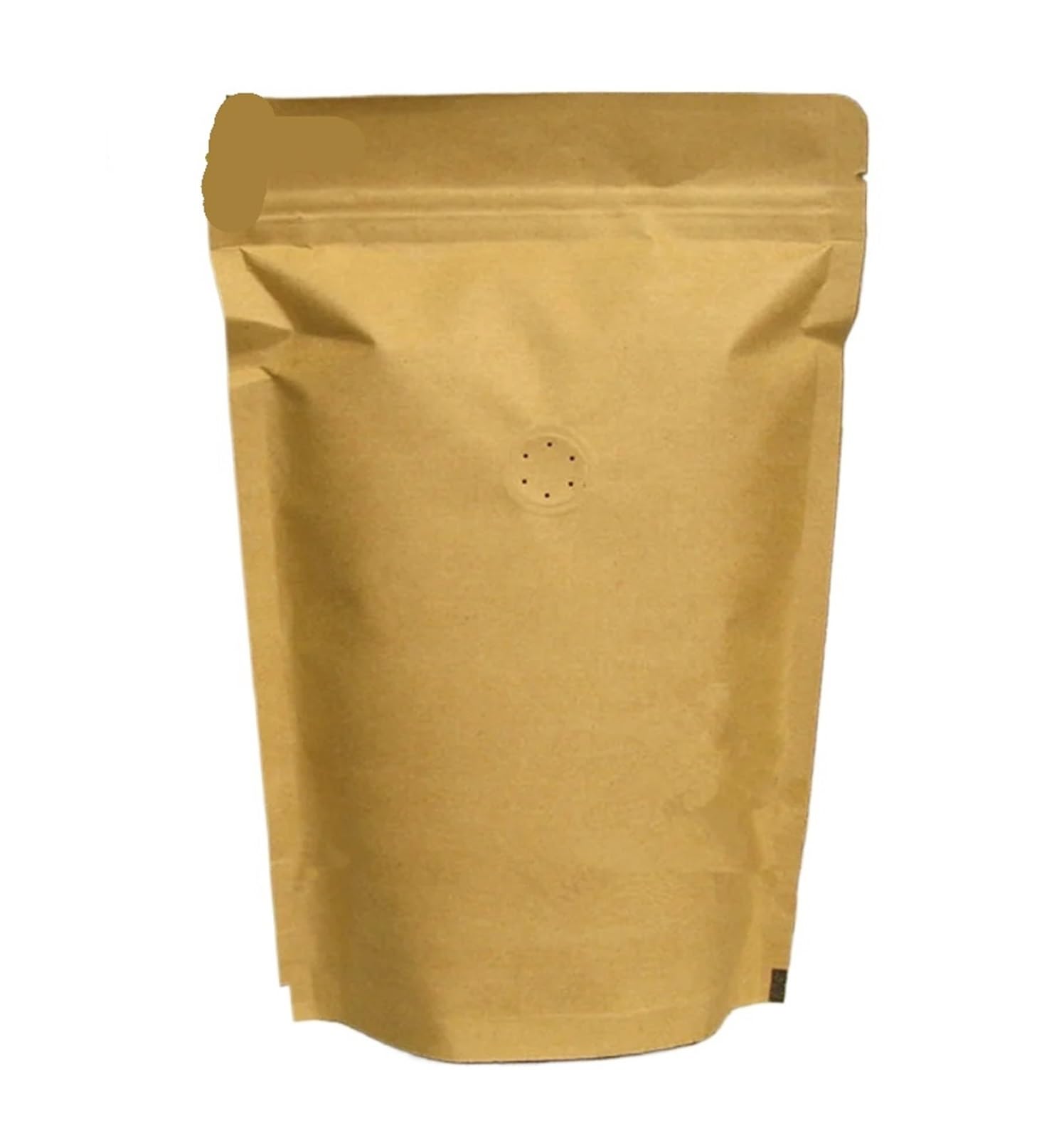 Coffee Bags With Valve 50PCS Kraft Paper Coffee Valve Ziplock Bag DIY Stand-up Matcha Cocoa Coffee Beans Packaging Storage Pouches(15x26x4cm (250g))