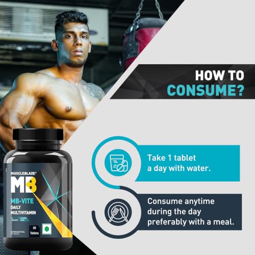 Image of MuscleBlaze MB-Vite Daily Multivitamin, 30 Tablets | With 51 Ingredients & 6 Blends | For Energy, Stamina & Recovery
