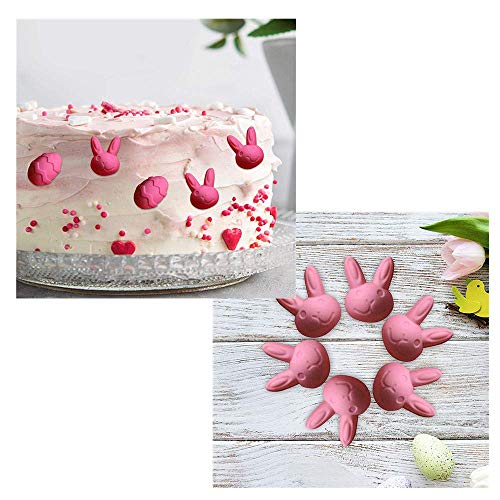 1 Pack Easter Egg And Bunny Silicone Molds Tray For Chocolate Candy Gummy Ice Cube Jello Jelly Cake Mini Soap Wax Crayon Melt #TOP7