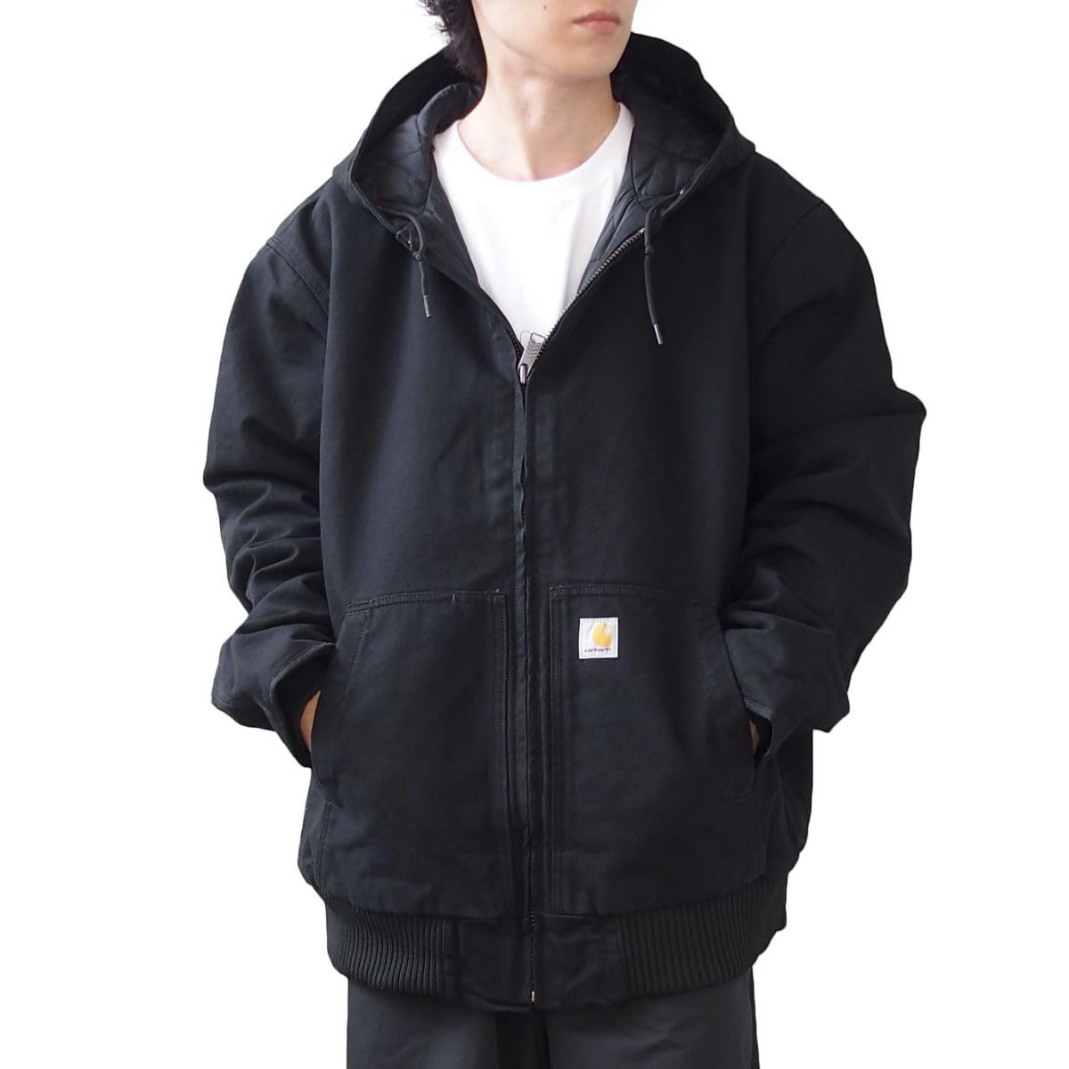 K*H様 Carhartt フード付きジャケット 黒 J130MDI Carhartt 黒 フード付きジャケット M