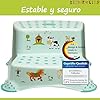 KiNDERWELT Taburete de dos escalones Premium, taburete estable con función antideslizante