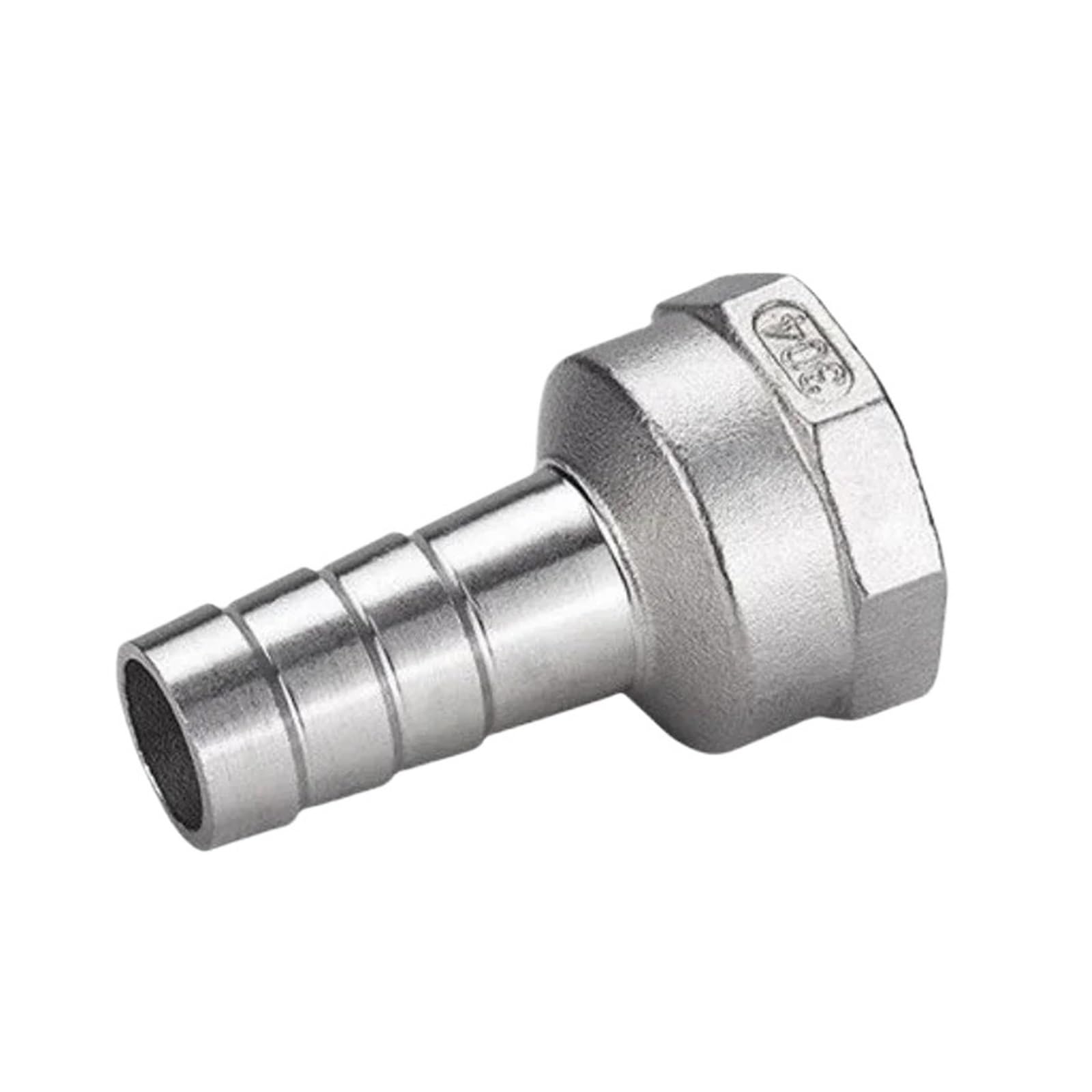 AARTERZZA Hose Barb Tail 8MM SS304 Stainless Steel Pipe Fitting 1/2" BSP Female Connector Joint Coupler Adapter