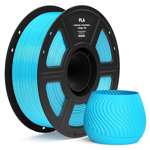 Image of ELEGOO PLA Filament 1.75mm Sky Blue 1KG, 3D Printer Filament Dimensional Accuracy + /- 0.02mm, 1kg Spool(2.2lbs) Fit Most FDM 3D Printers
