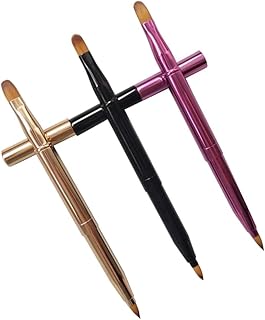 Beaupretty 3 Pçs Pincel De Maquiagem De Viagem Pincéis De Lábios Aplicador De Batom Pincel De Batom Flexível Pincel De Brilho Labial Aplicador De Brilho Labial Ferramentas De Maquiagem