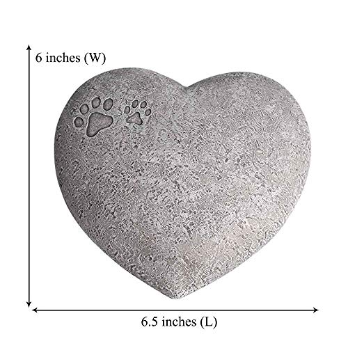 Personalized Dog Pet Memorial Stone, Heart Shaped Dog Cat Pet Grave Marker, Pet Paw Memorial Tombstone Garden Stone, Customizable Name&Date, Sympathy Pet Loss Gift for Dog Or Cat Personalized Dog Pet Memorial Stone, Heart Shaped Dog Cat Pet Grave Marker, Pet Paw Memorial Tombstone Garden Stone, Customizable Name&Date, Sympathy Pet Loss Gift for Dog Or Cat