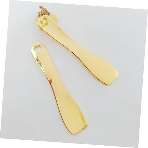 Miniatura 2 de FRCOLOR 6 piezas de espátula de crema facial herramienta raspadora de metal cucharas de maquillaje pequeñas espátula cosmética espátula de